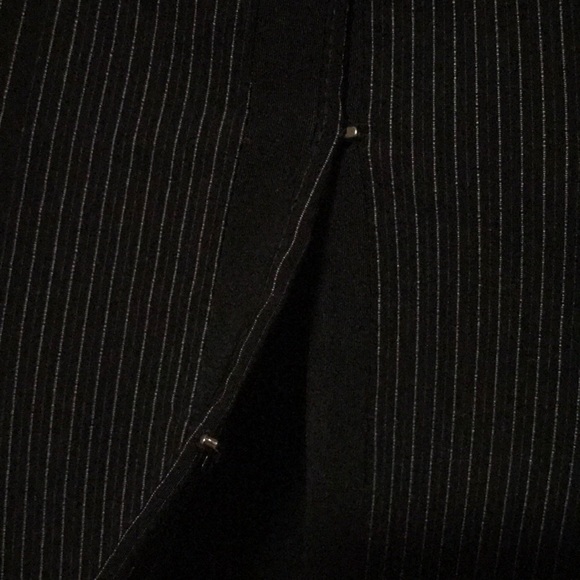Black Designer Pin-Striped Suit - Picture 2 of 6